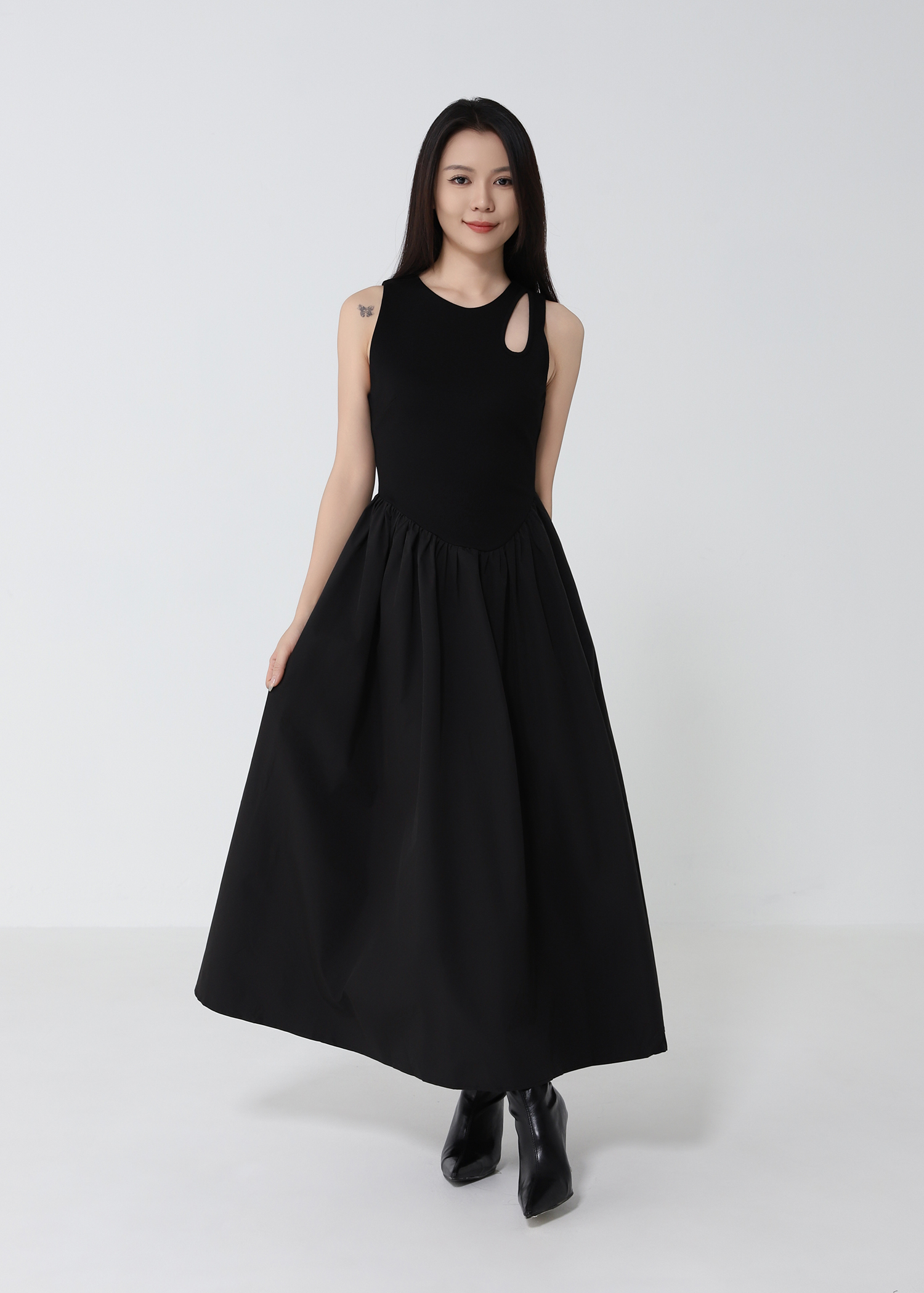 Two Tone Sleeveless Dress DJ240