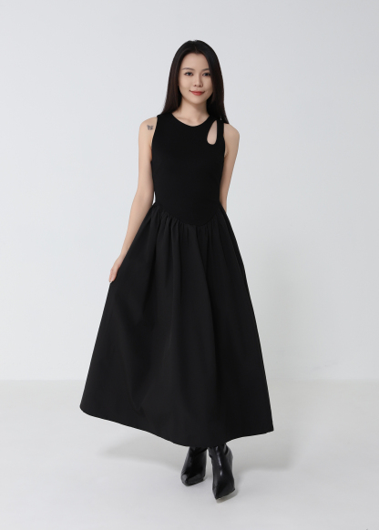 Two Tone Sleeveless Dress DJ240