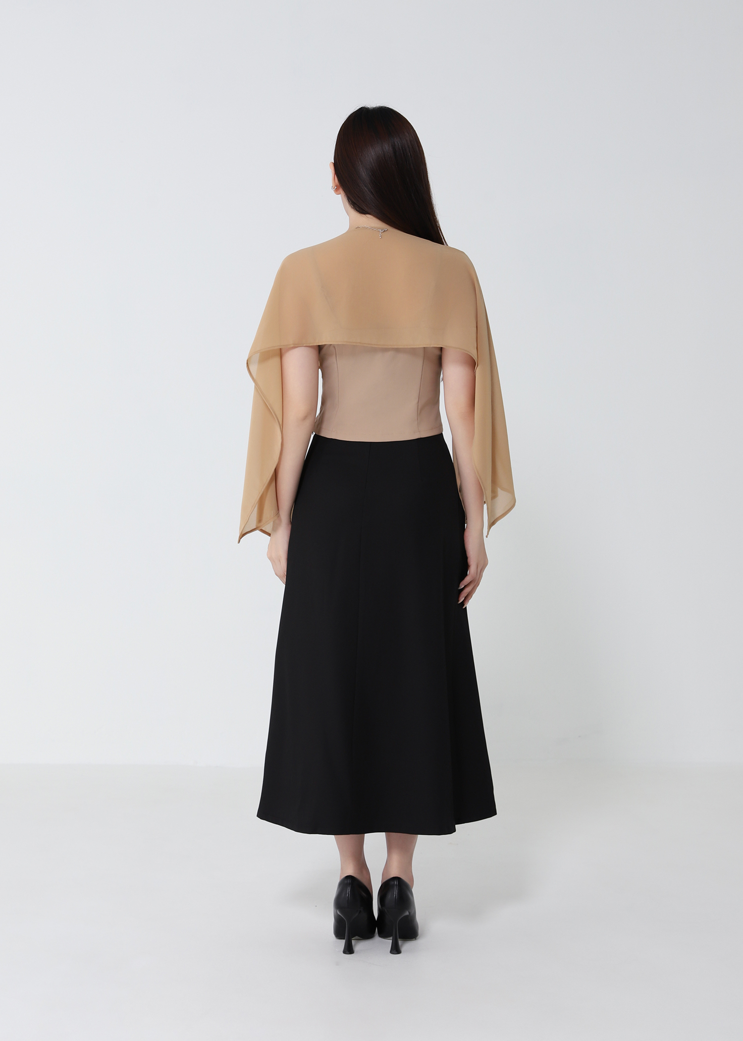 Wrap Pleated Skirt DJ242