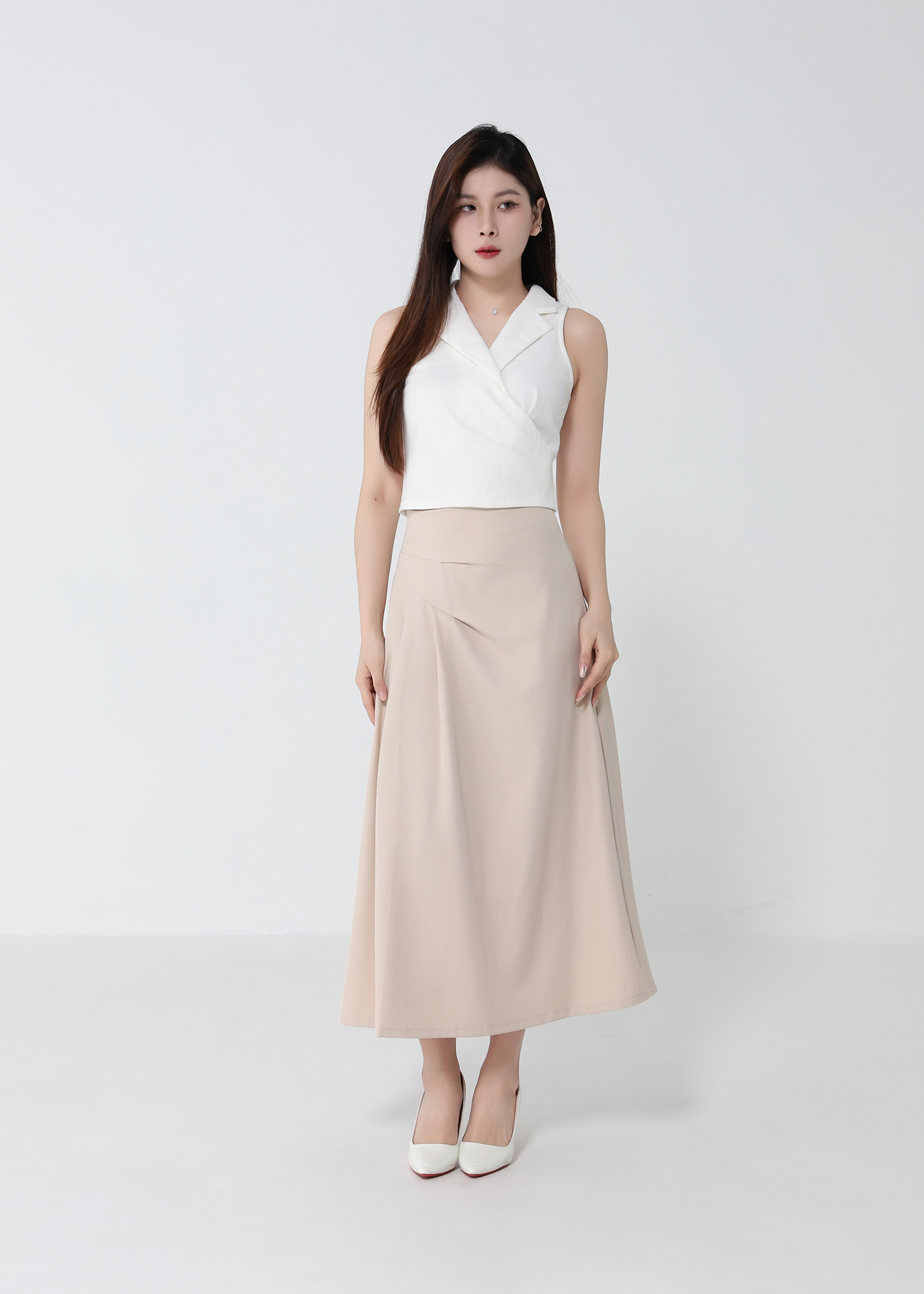 Wrap Pleated Skirt DJ242