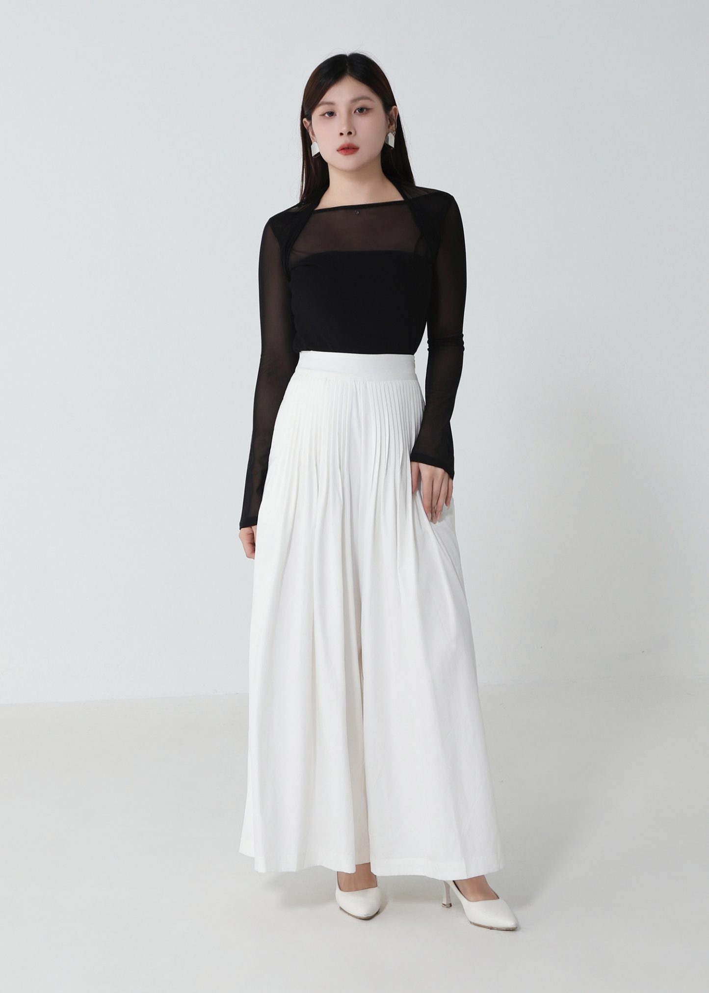 Fake Two Piece Net Top DJ243