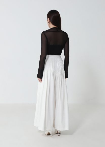 Fake Two Piece Net Top DJ243