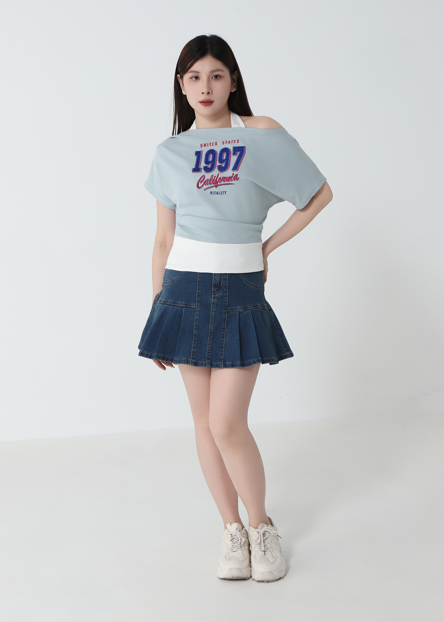 Fake Teo Piece Casual Wear Top DJ248