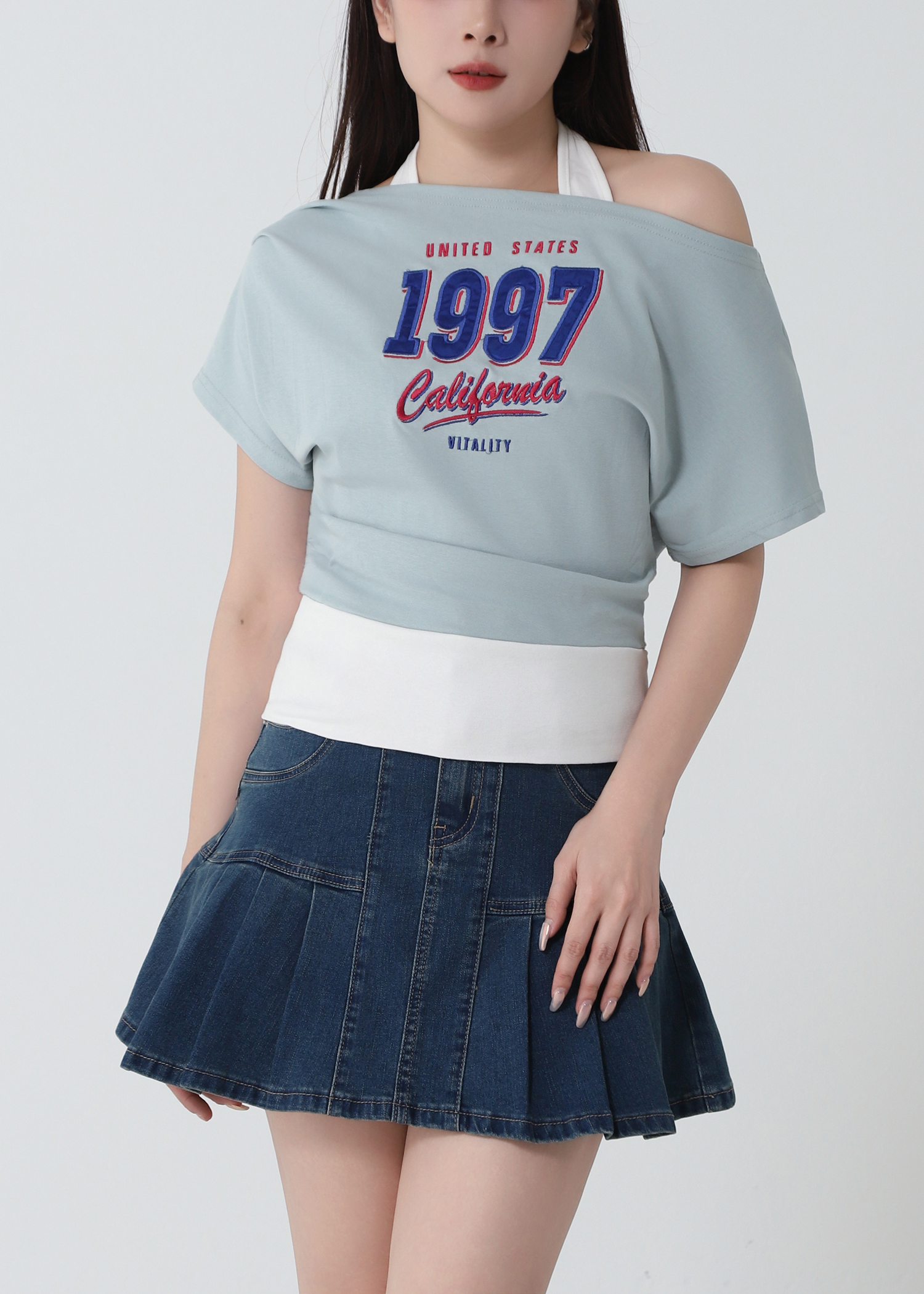 Fake Teo Piece Casual Wear Top DJ248