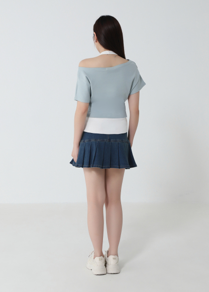 Fake Teo Piece Casual Wear Top DJ248