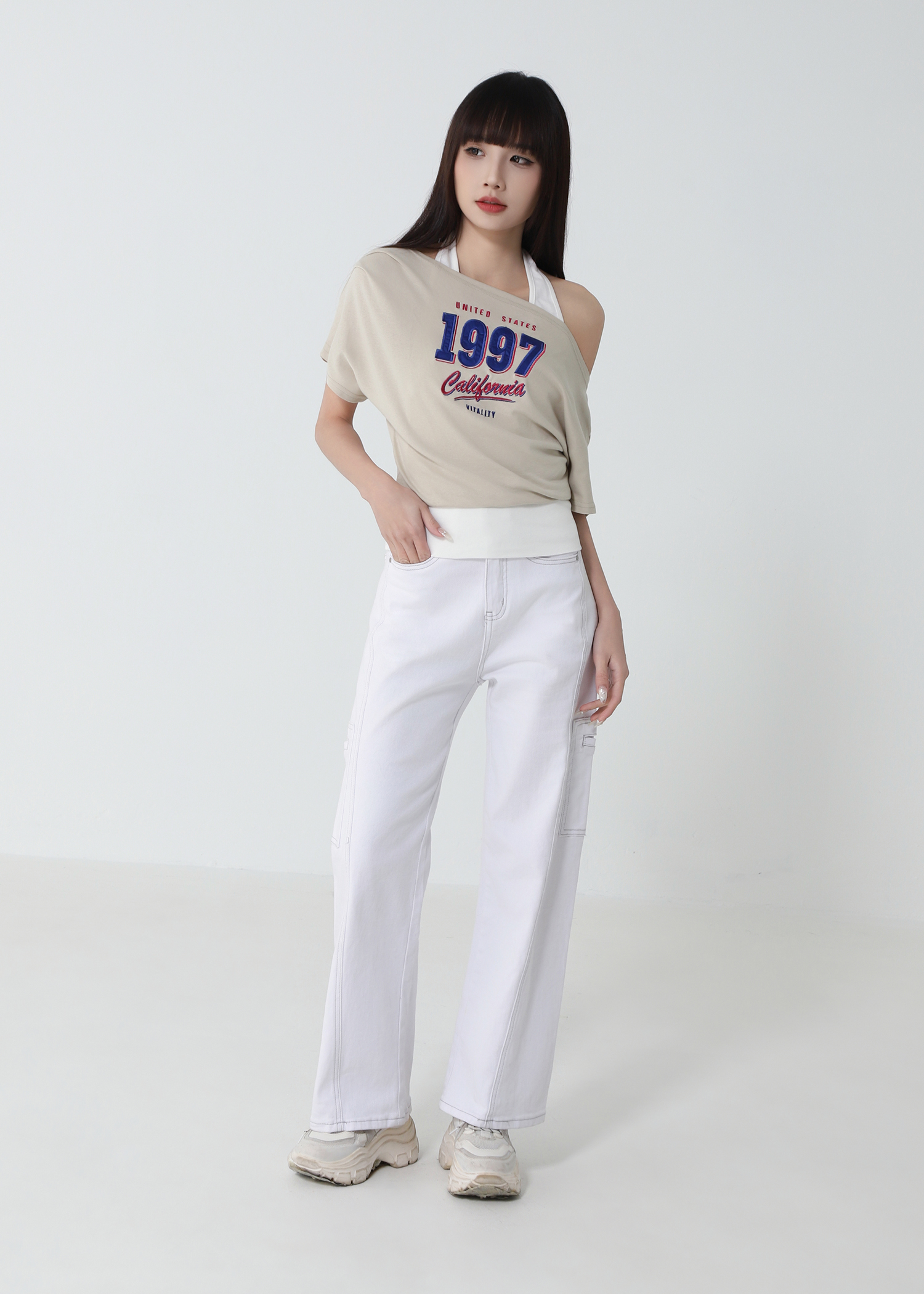 Fake Teo Piece Casual Wear Top DJ248
