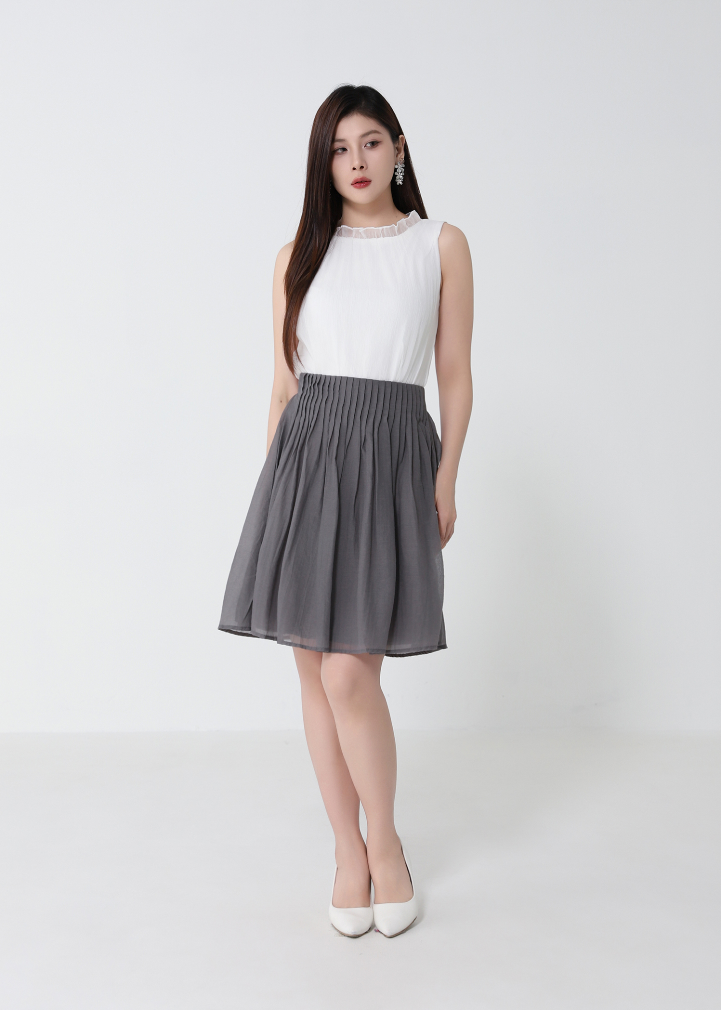 High Waist A Line Skirt DJ253