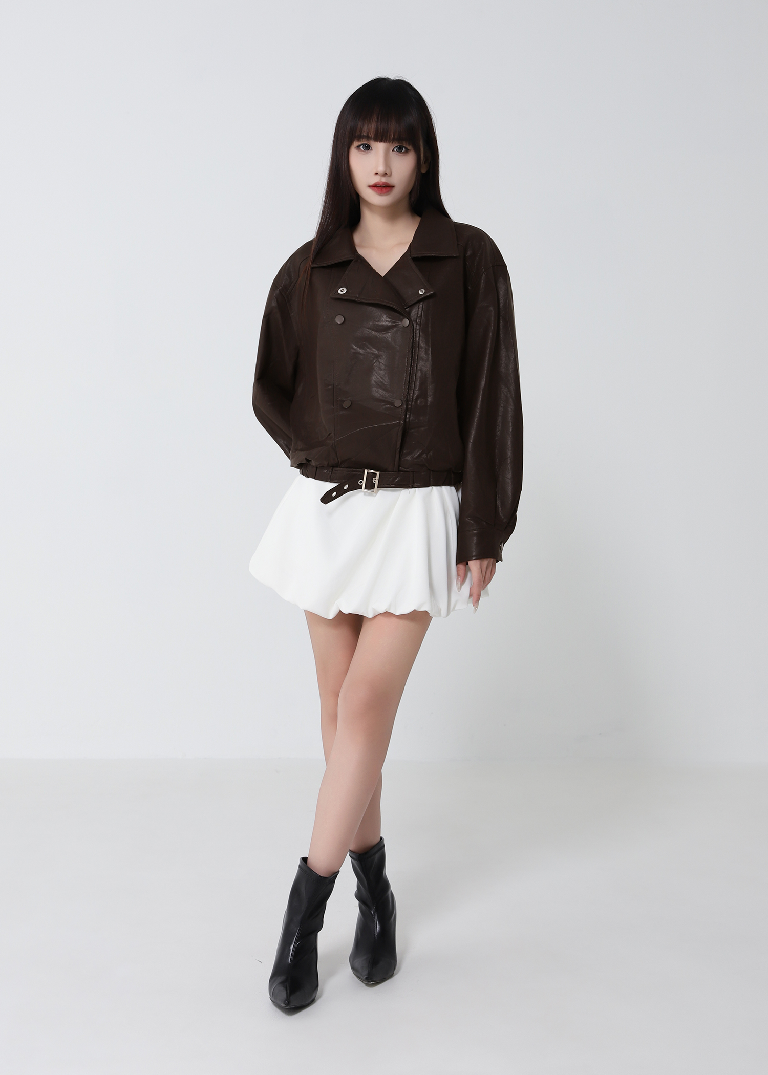 Leather Biker Jacket DJ258
