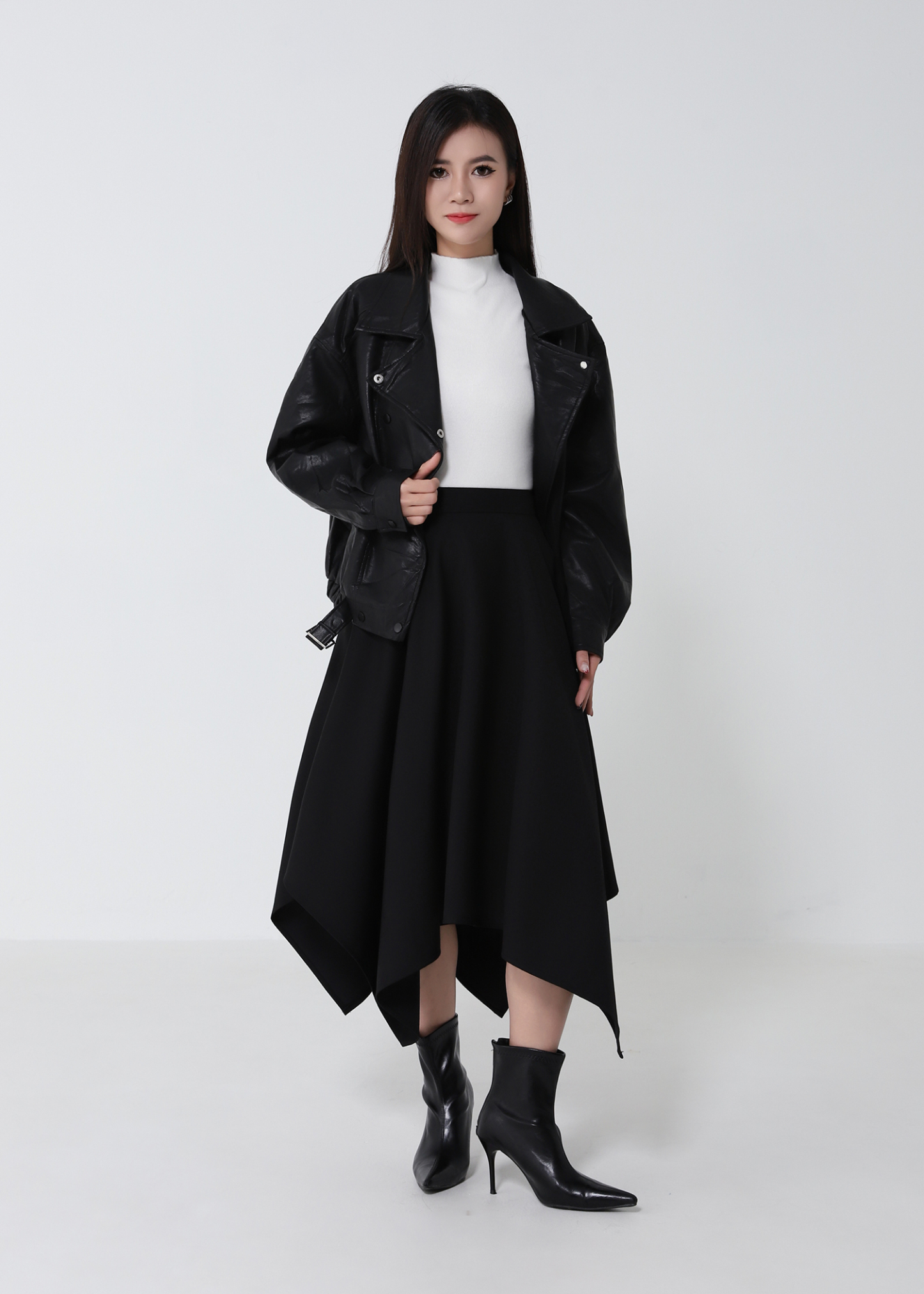 Leather Biker Jacket DJ258