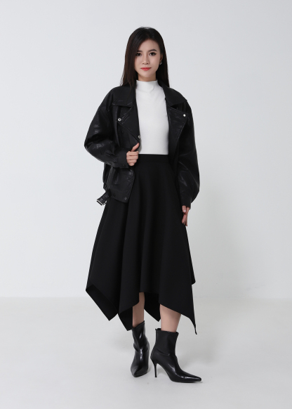 Leather Biker Jacket DJ258