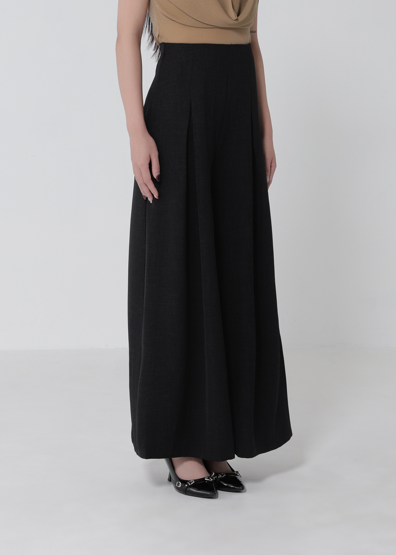 High Waist Wide Leg Long Pants DJ268