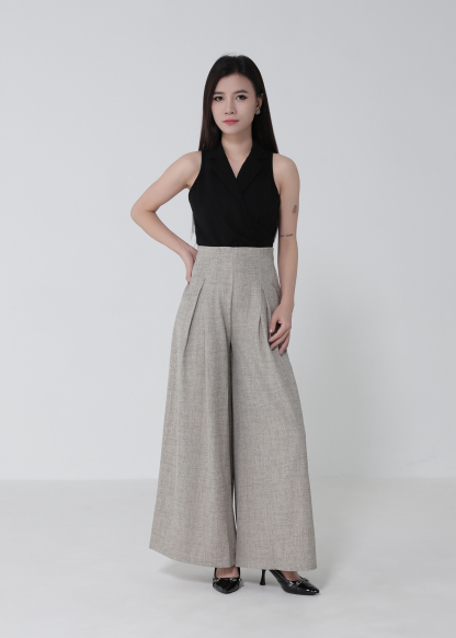 High Waist Wide Leg Long Pants DJ268