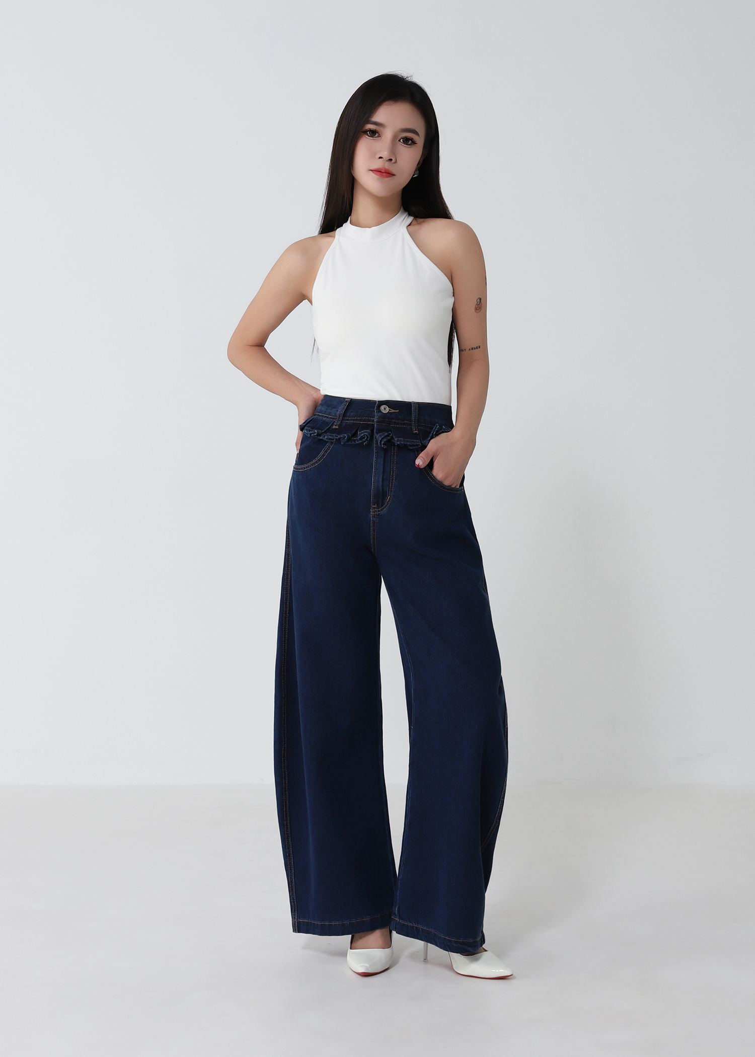 Knitted Halter Top DJ274
