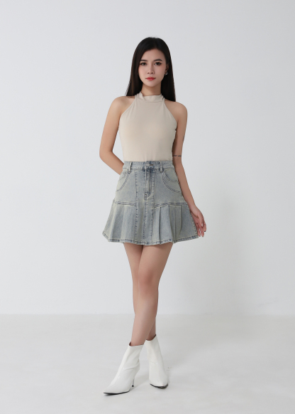 Knitted Halter Top DJ274