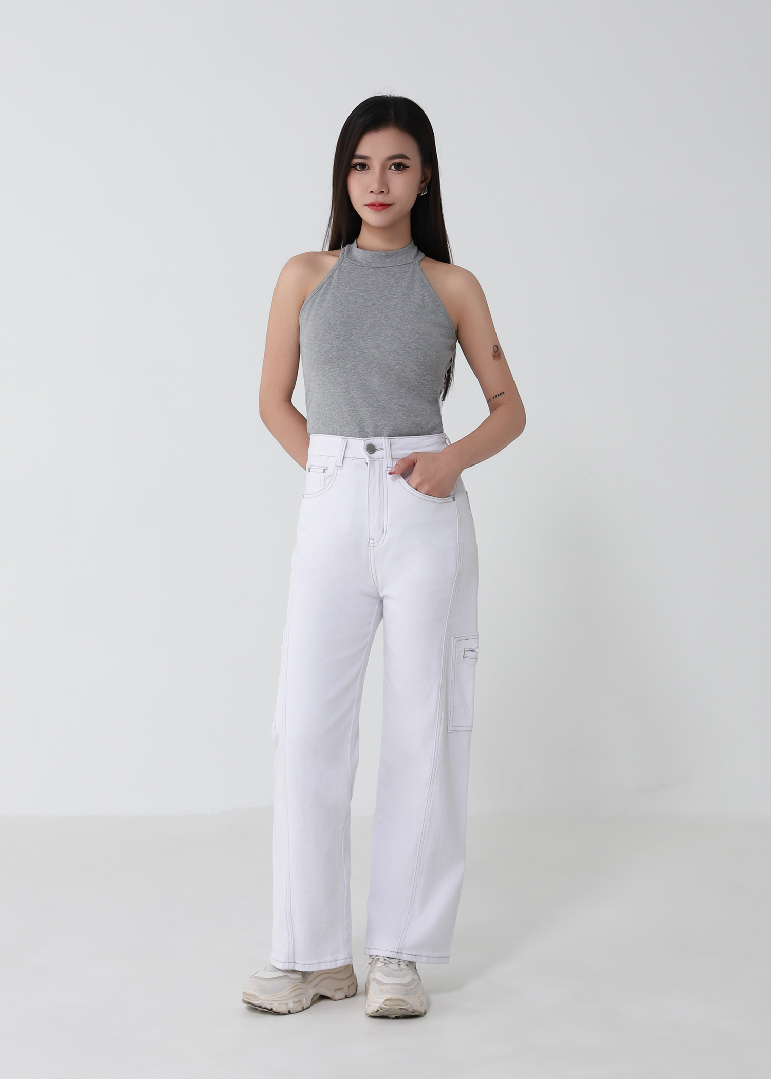 Knitted Halter Top DJ274