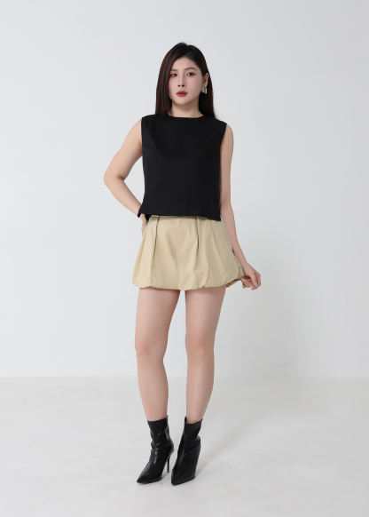 High Waist Bubble Short Pants DJ276