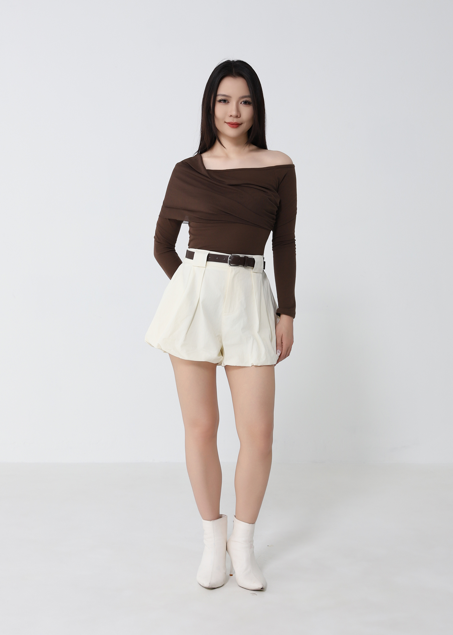 High Waist Bubble Short Pants DJ276