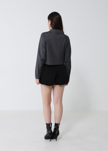 High Waist Bubble Short Pants DJ276