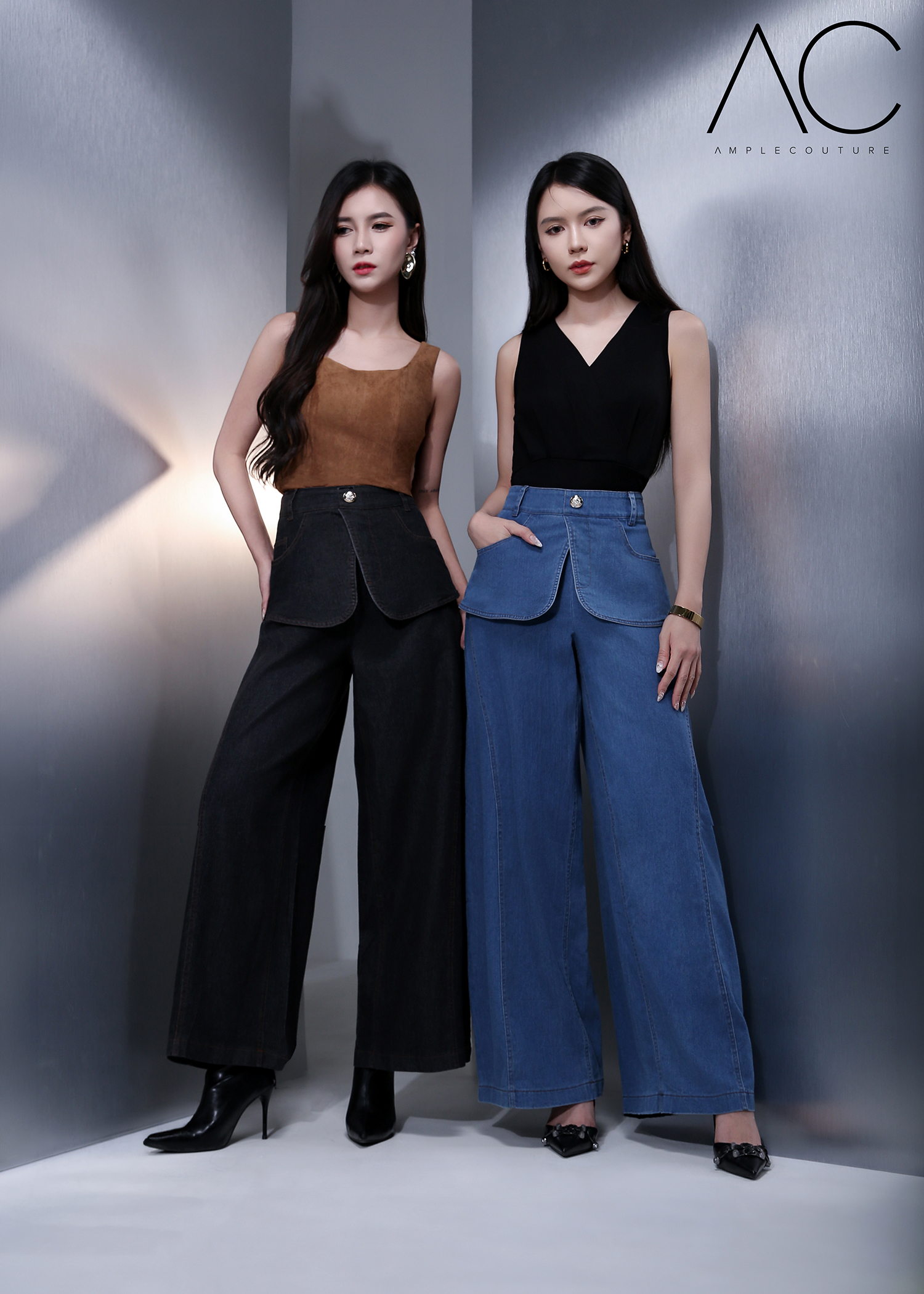 Wrap V-Neck Sleeveless Top DJ281