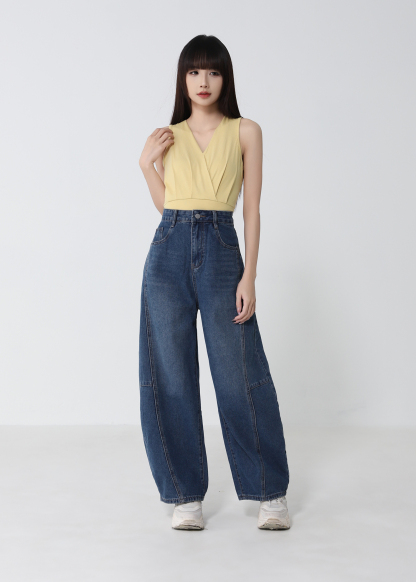 Wrap V-Neck Sleeveless Top DJ281