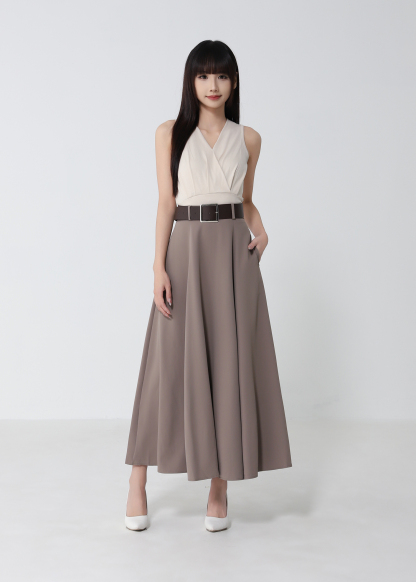 Wrap V-Neck Sleeveless Top DJ281
