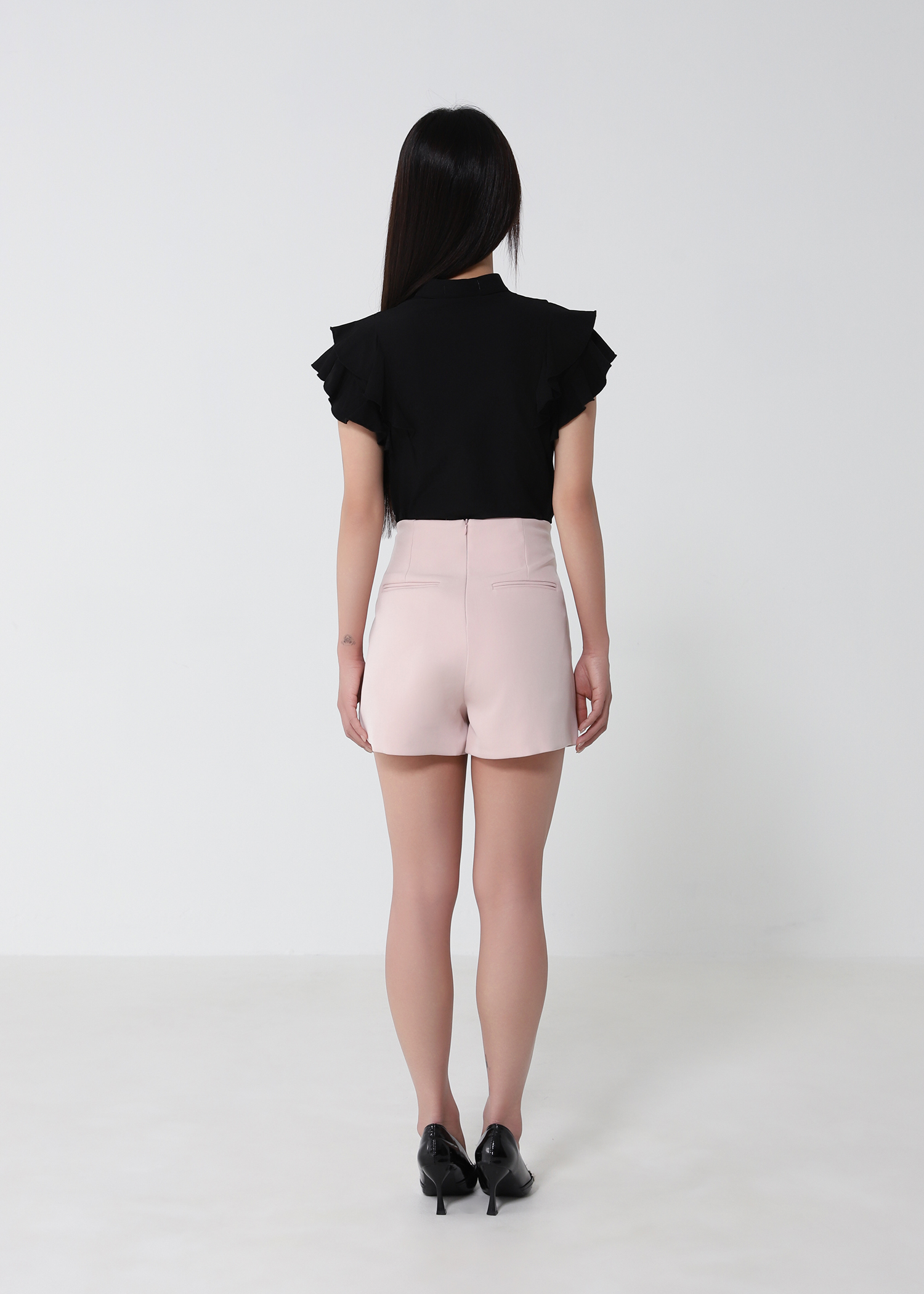 Sleeveless Ruffles Top DJ282