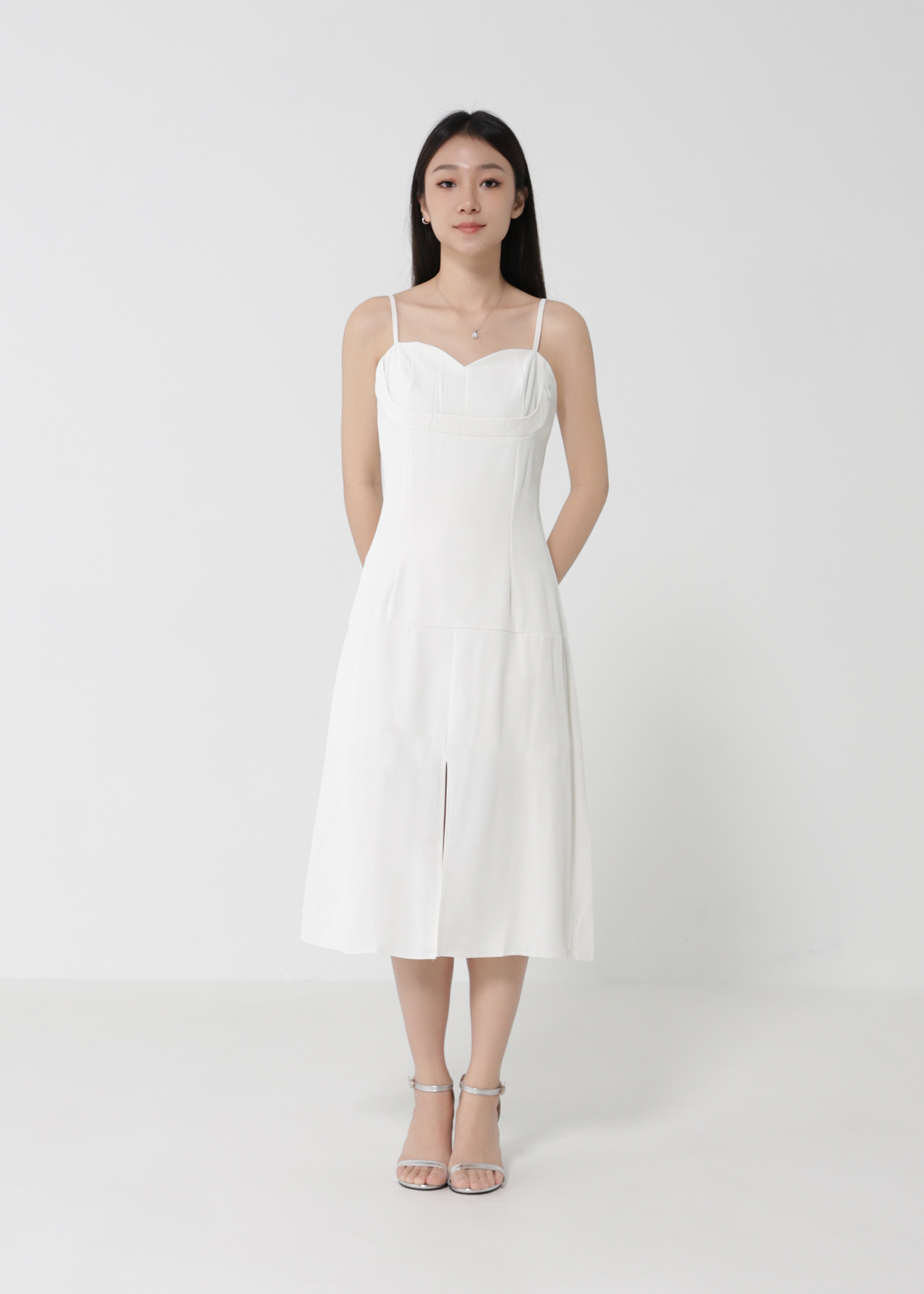 Sleeveless Side Split Dress 30634