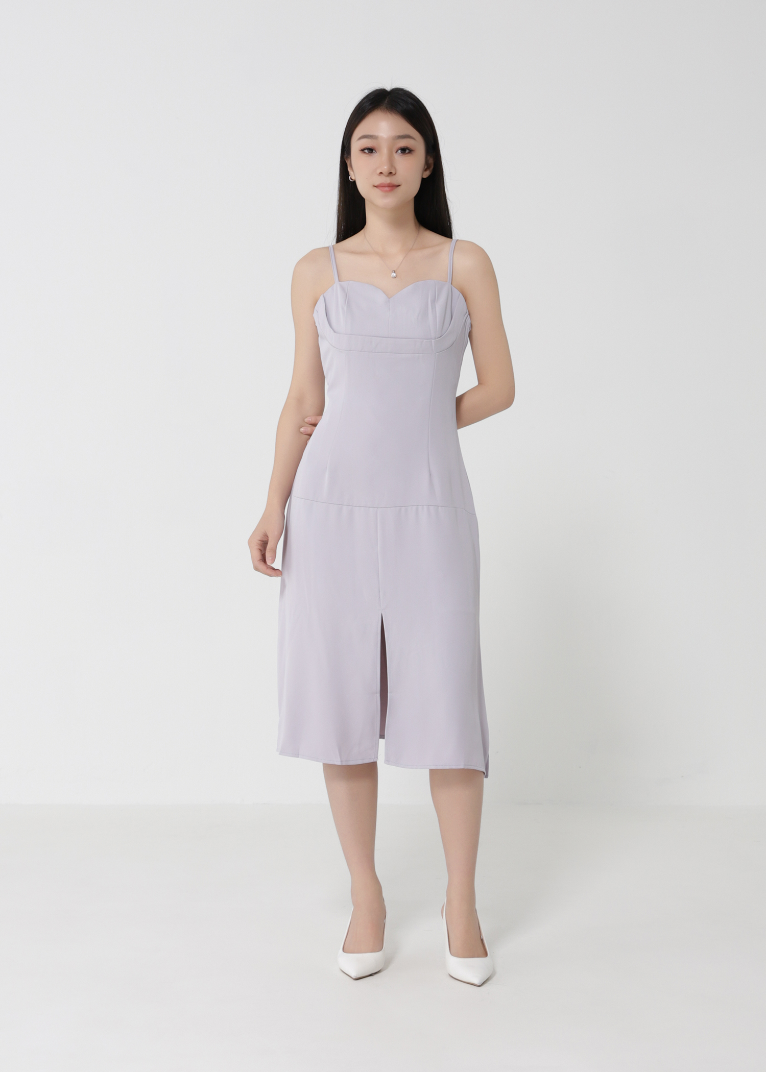 Sleeveless Side Split Dress 30634