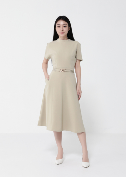 Elegant Short Sleeve Dress 40498