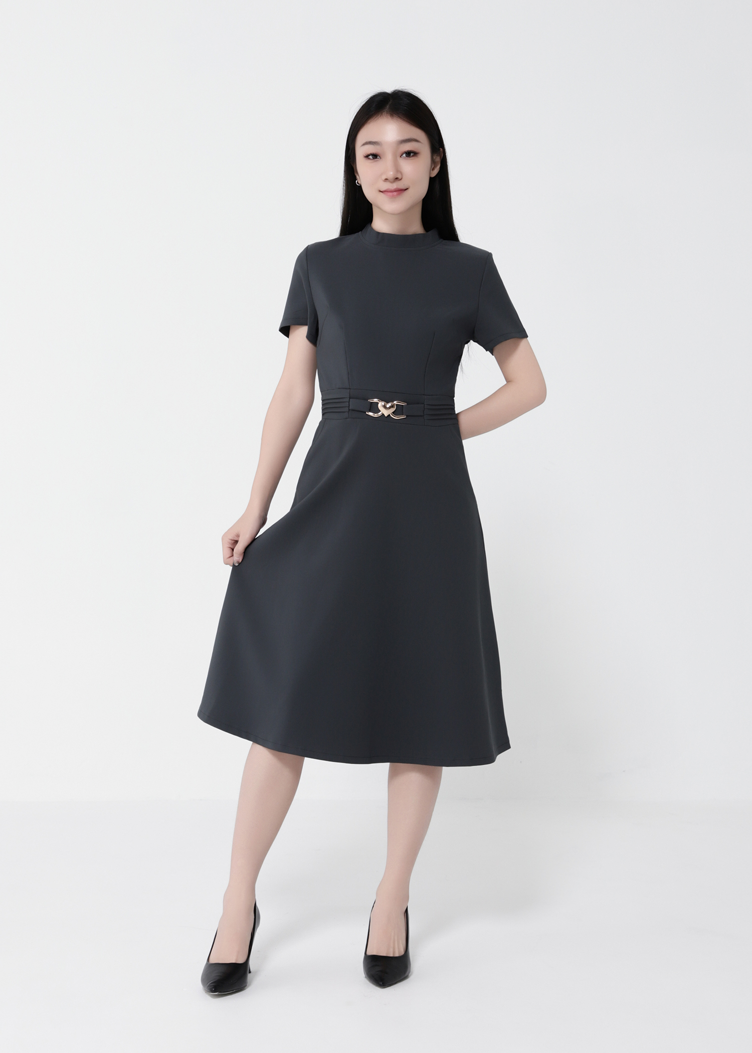Elegant Short Sleeve Dress 40498