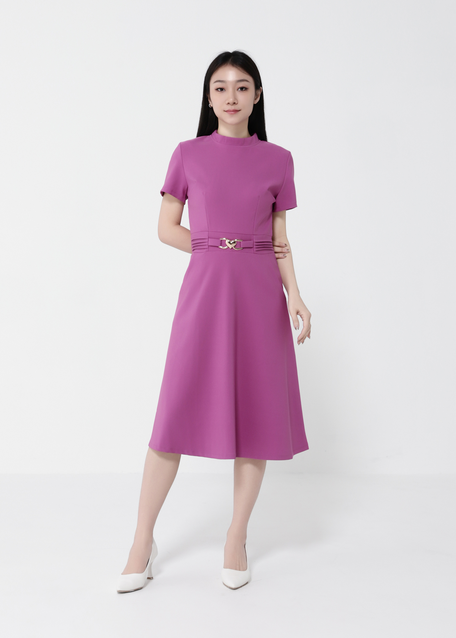 Elegant Short Sleeve Dress 40498