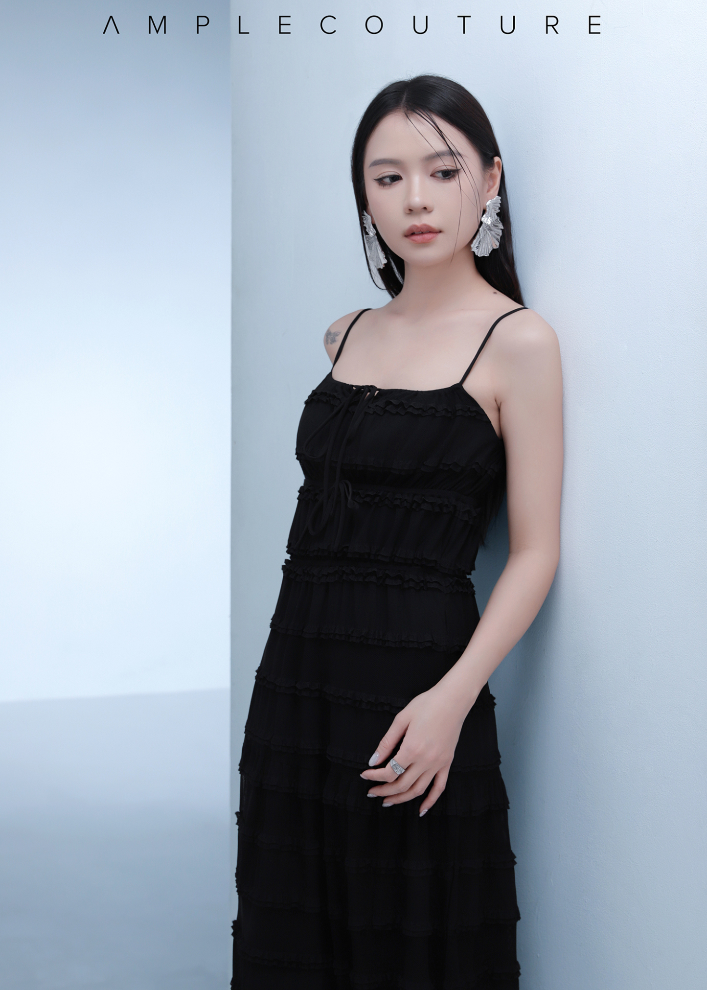 Elagent Mesh Sleeveless Dress 49667