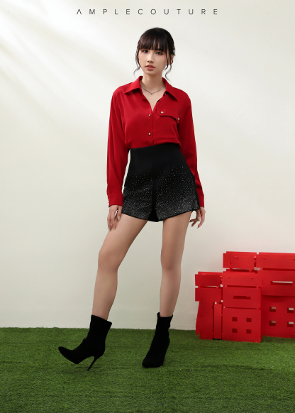 High Waist Bling Short Pants AC870