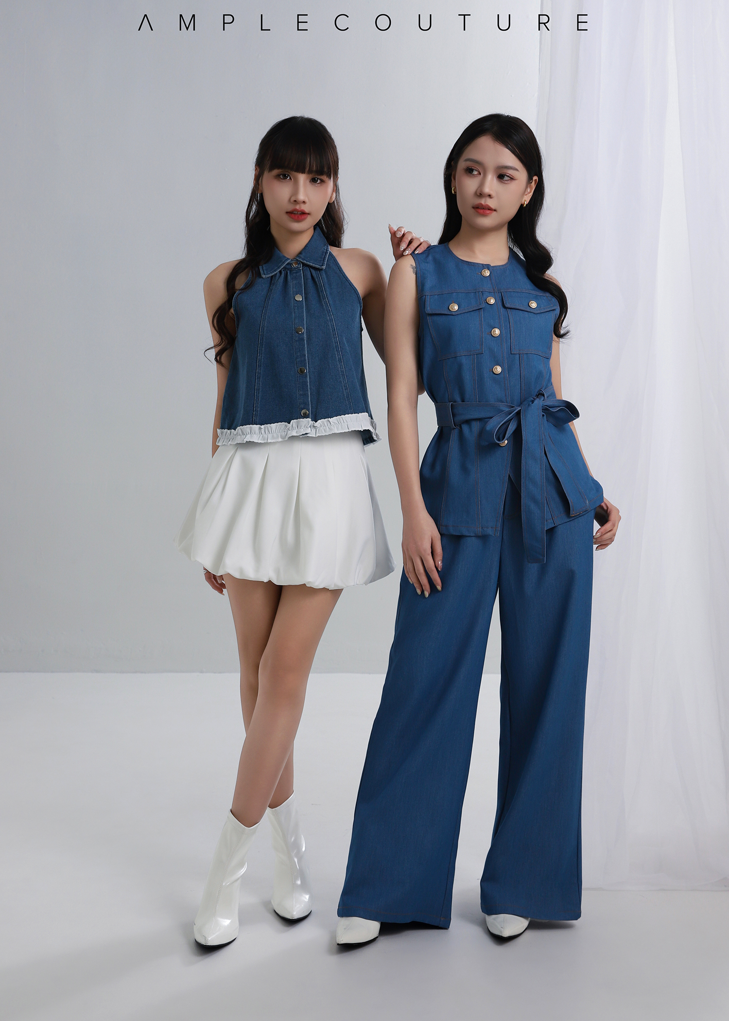 Denim Halter Top DJ119