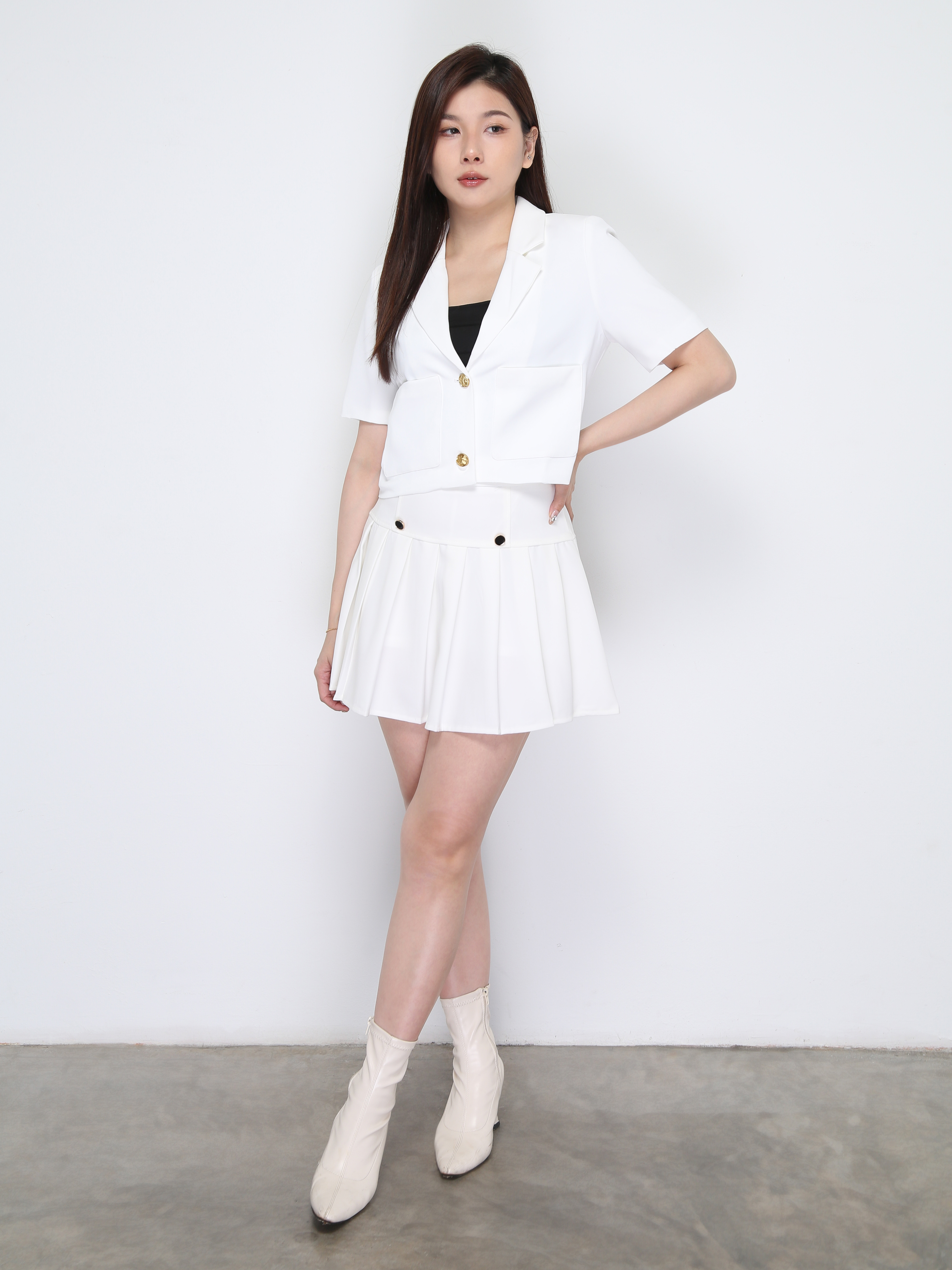 Short Sleeve Front Pocket Top 39048