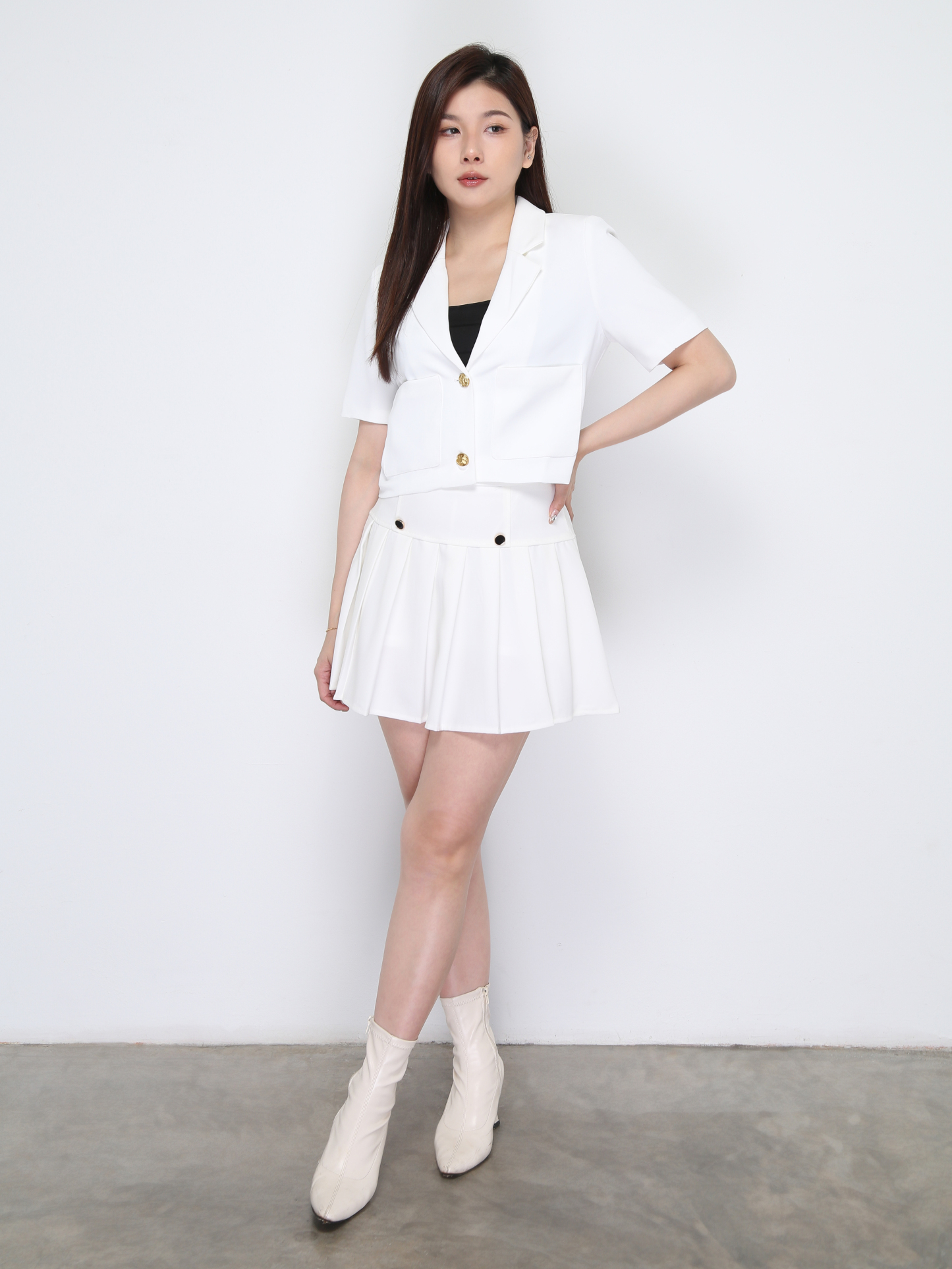 Short Sleeve Front Pocket Top 39048