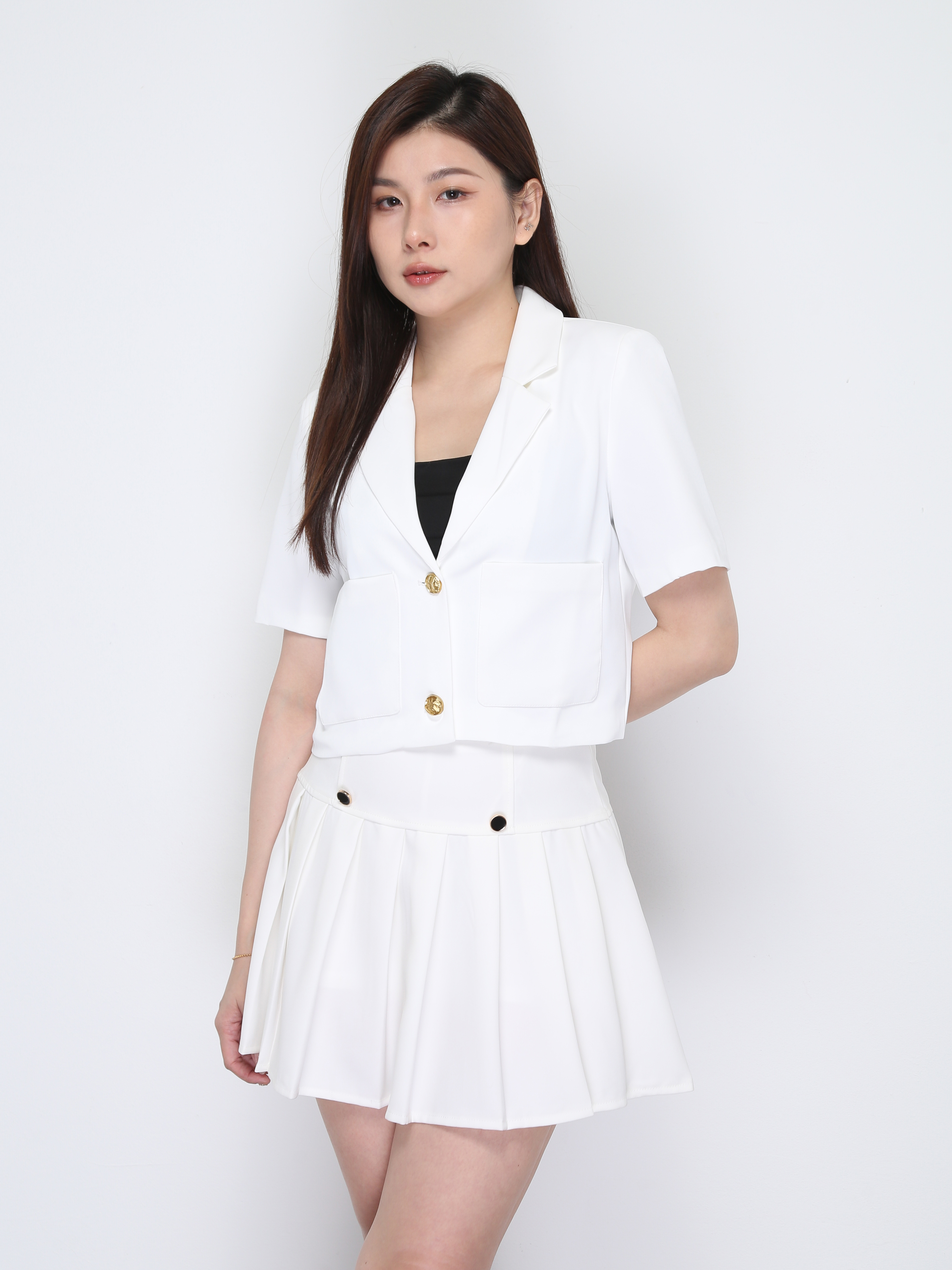 Short Sleeve Front Pocket Top 39048