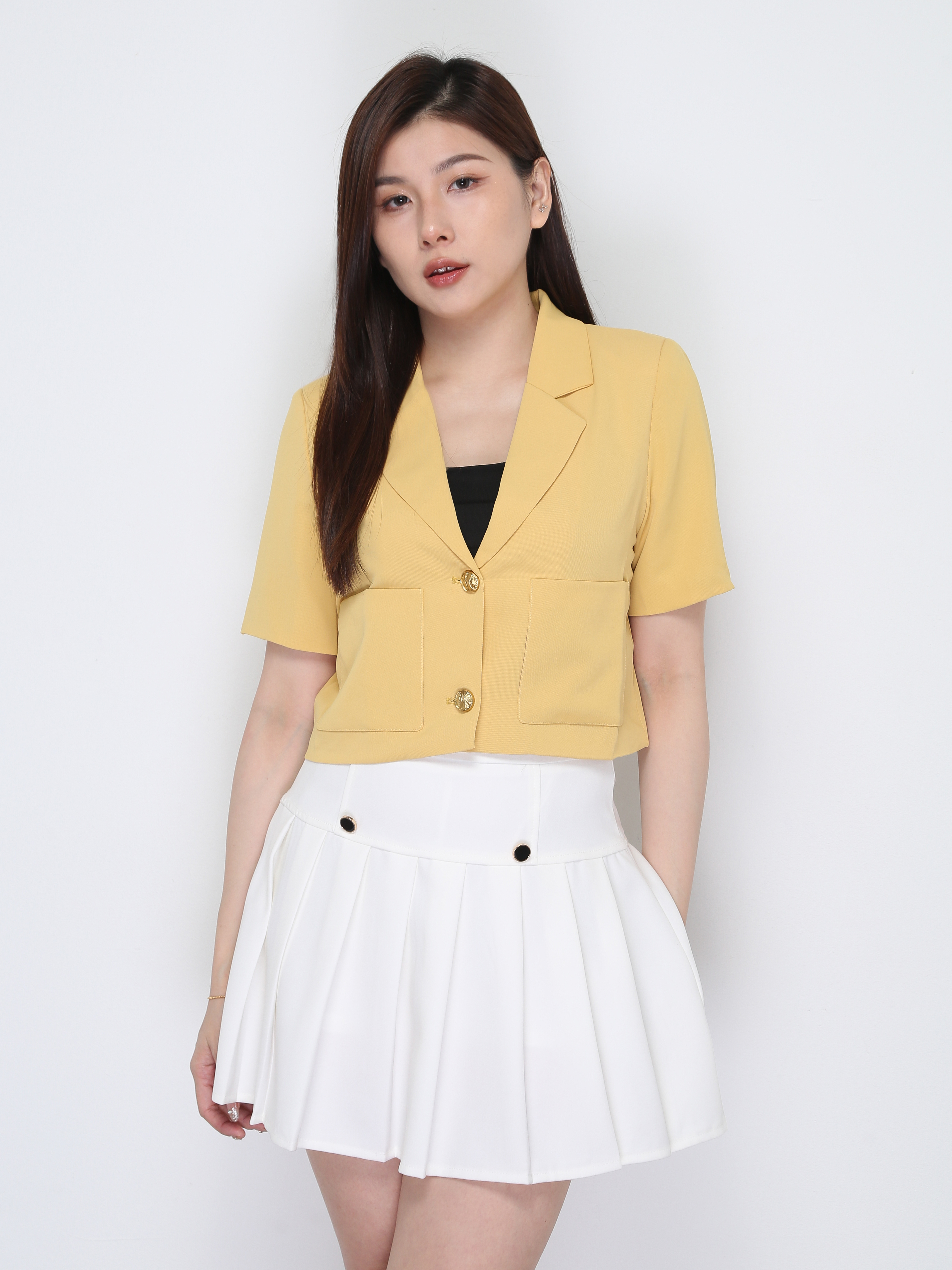 Short Sleeve Front Pocket Top 39048