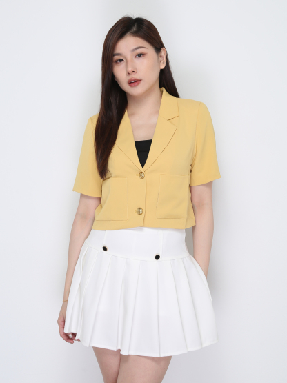 Short Sleeve Front Pocket Top 39048