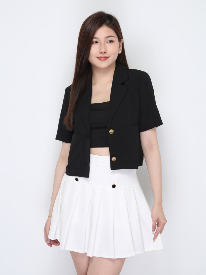 Short Sleeve Front Pocket Top 39048