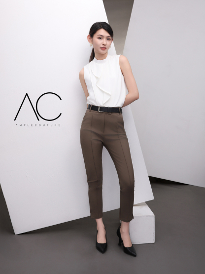 High Waist Side Pocket Long Pant AC562