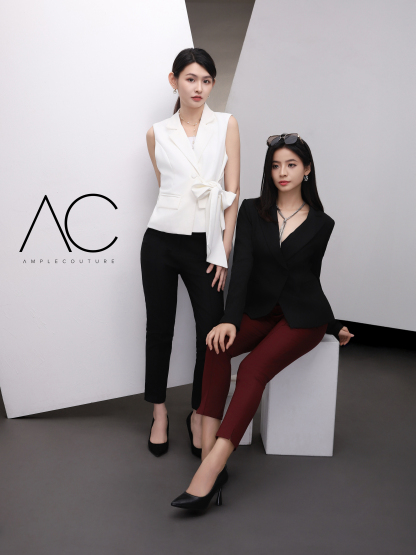 High Waist Side Pocket Long Pant AC562