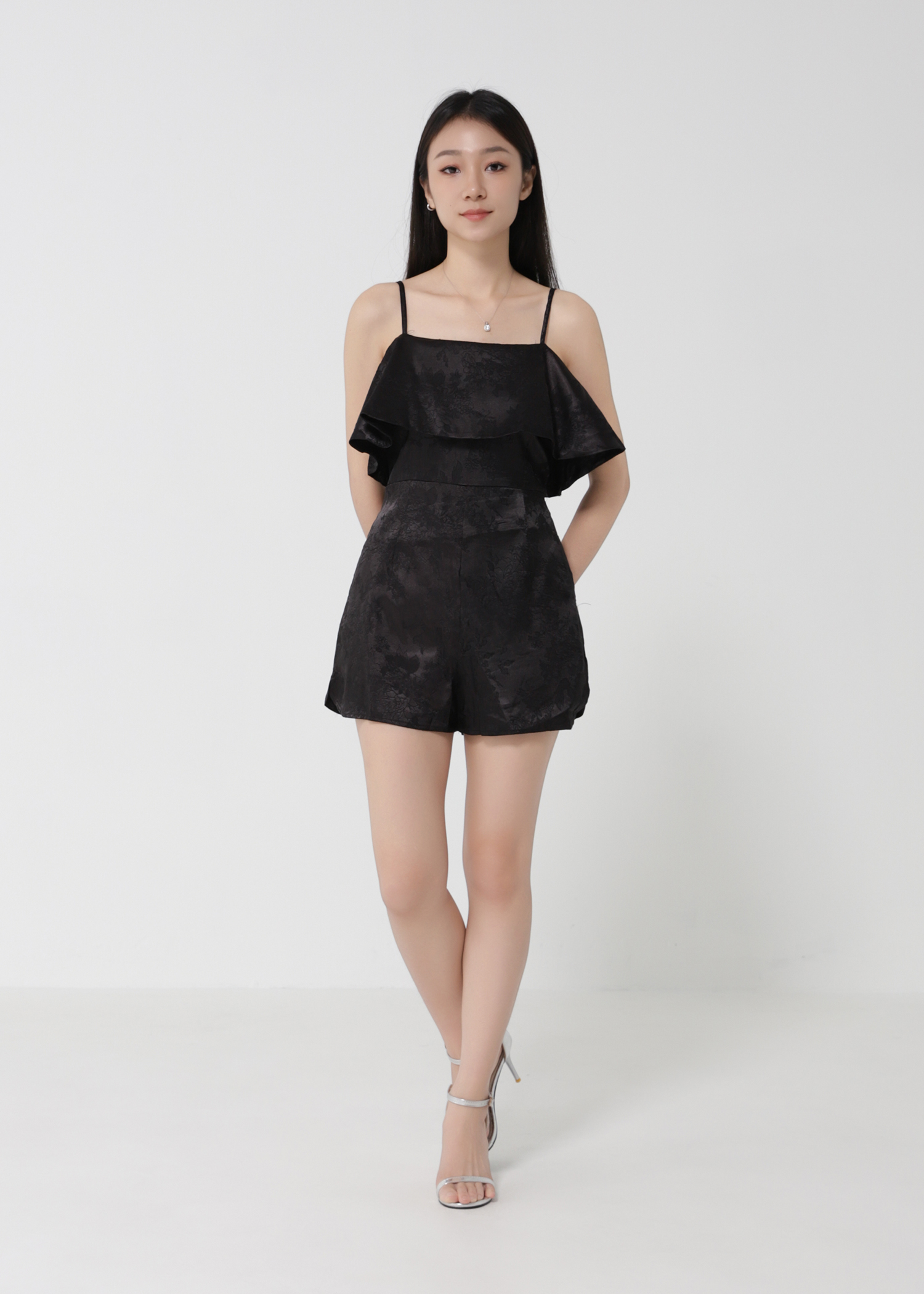 Sleeveless Ruffles Floral Jumpsuit 30780