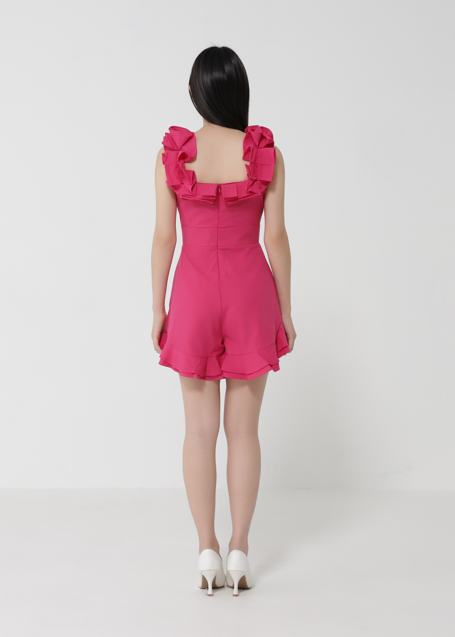 Off Shoulder Ruffles Jumpsuit 30781