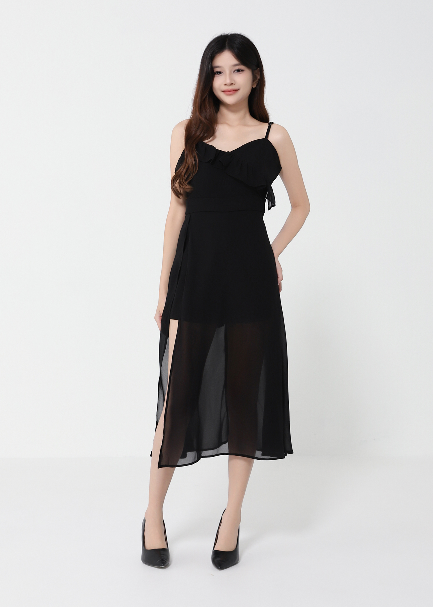 Sleeveless Chiffon Jumpsuit 40995