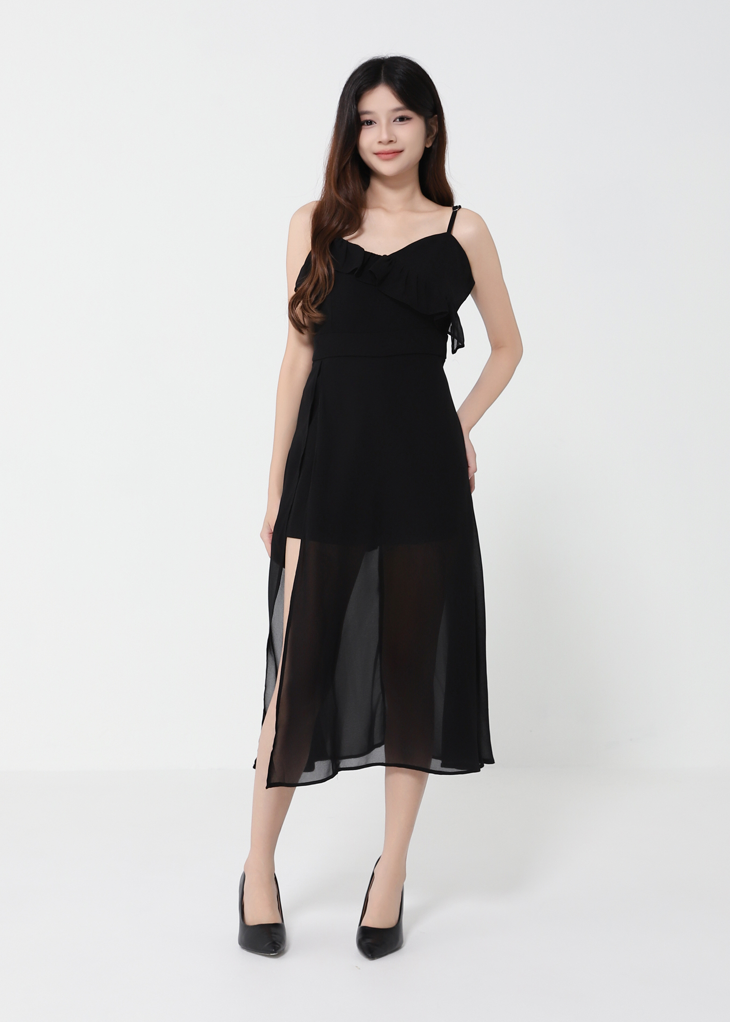 Sleeveless Chiffon Jumpsuit 40995