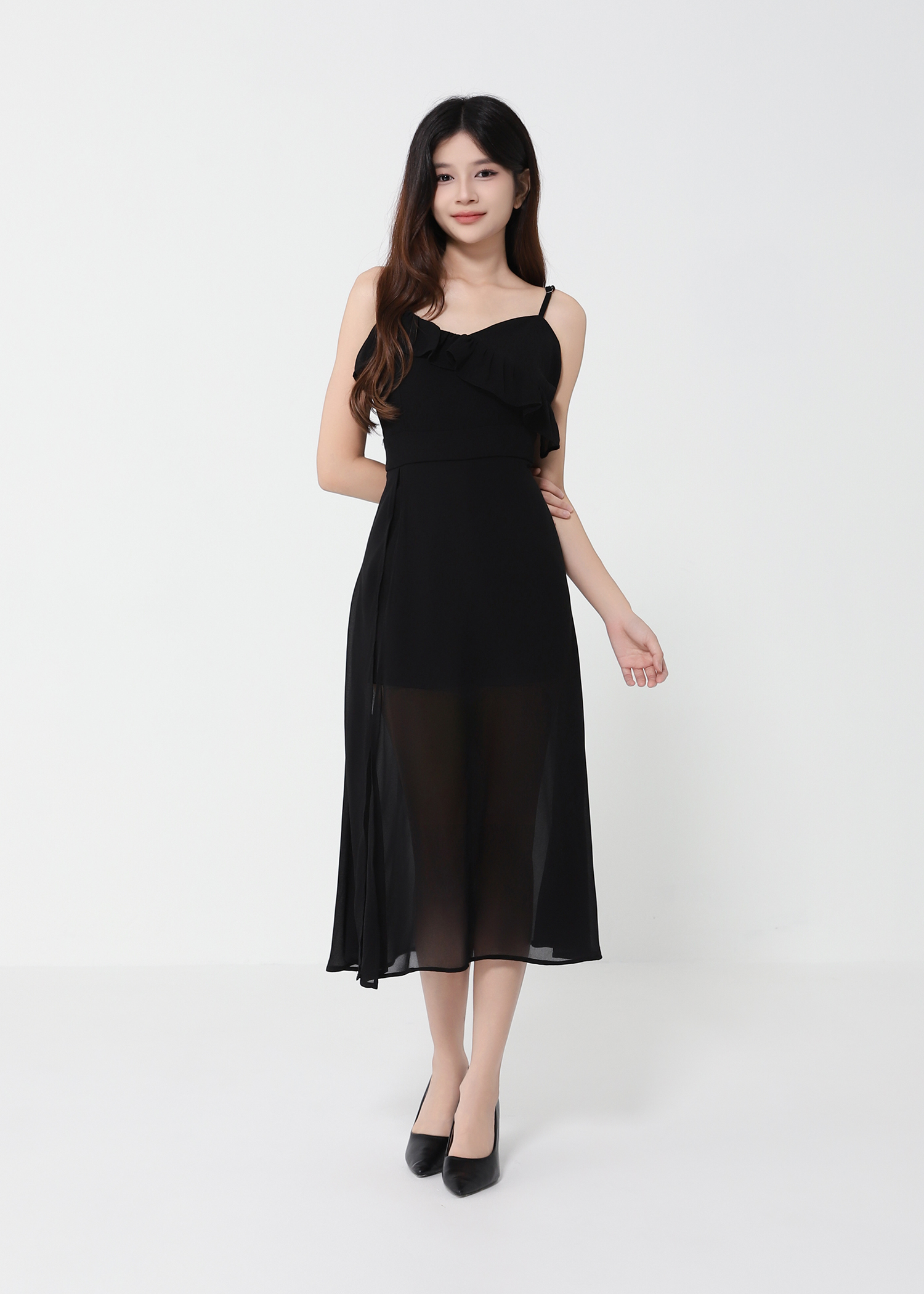 Sleeveless Chiffon Jumpsuit 40995