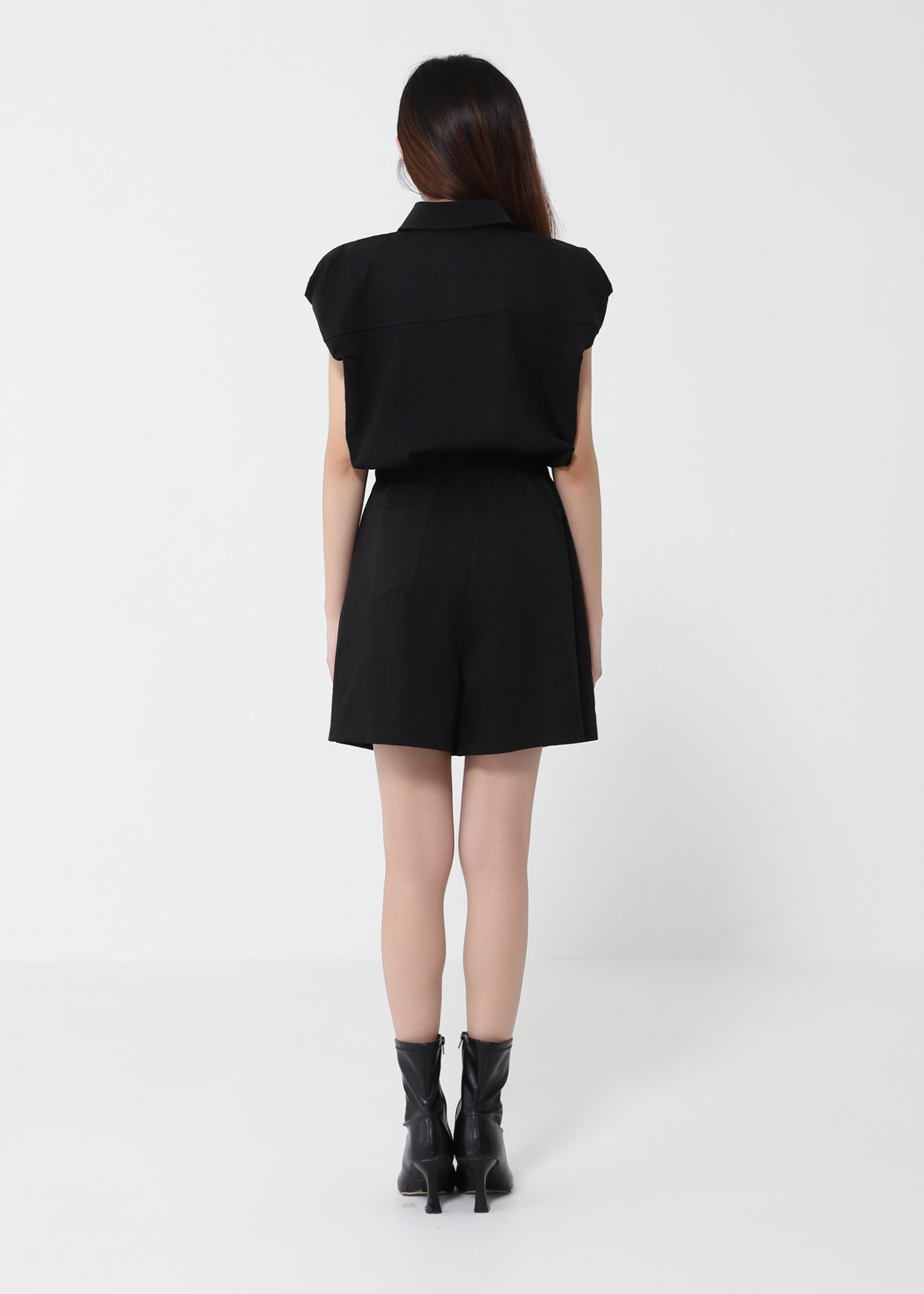 Sleeveless Front Button Jumpsuit 41012