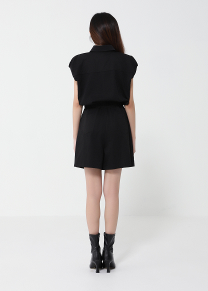 Sleeveless Front Button Jumpsuit 41012