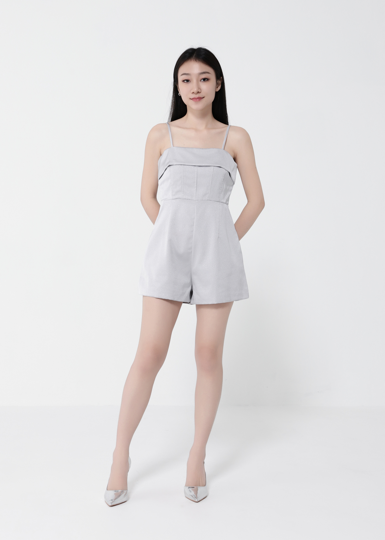 Sleeveless Side Pocket Jumpsuit 41052